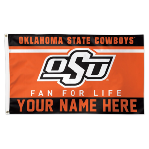 WinCraft Oklahoma State Cowboys Personalized 3′ x 5′ One-Sided Deluxe Flag