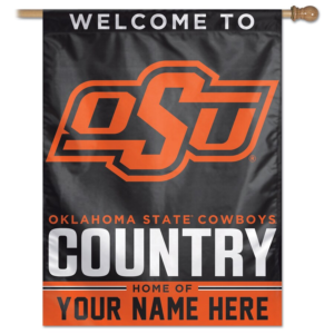 WinCraft Oklahoma State Cowboys Personalized 27” x 37” 1-Sided Vertical Banner