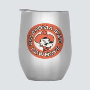 1973 OKLAHOMA STATE COWBOYS 12 OZ STAINLESS STEEL WINE TUMBLER