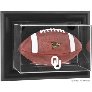 Fanatics Authentic Oklahoma Sooners Black Framed Wall-Mountable Football Display Case