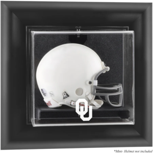 Fanatics Authentic Oklahoma Sooners Black Framed Wall-Mountable Mini Helmet Display Case