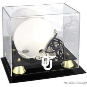 Fanatics Authentic Oklahoma Sooners Golden Classic Logo Mini Helmet Display Case