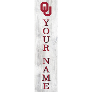 Oklahoma Sooners 48″ Personalized Welcome Leaner Sign