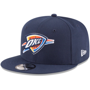 New Era Oklahoma City Thunder Navy Official Team Color 9FIFTY Adjustable Snapback Hat