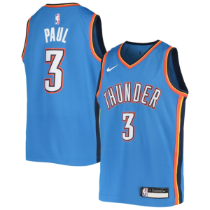 Nike Chris Paul Oklahoma City Thunder Youth Blue Team Swingman Jersey