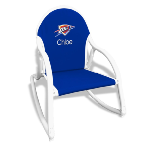 Royal Oklahoma City Thunder Children’s Personalized Rocking Chair