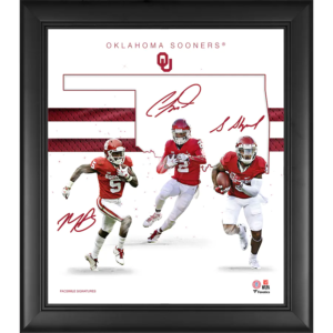 Fanatics Authentic Oklahoma Sooners Framed 15″ x 17″ Wide Receivers Franchise Foundations Collage