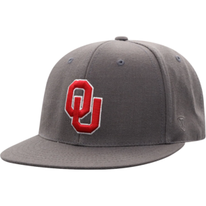 Top of the World Oklahoma Sooners Charcoal Team Color Fitted Hat