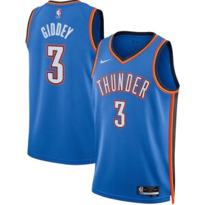 Josh Giddey Oklahoma City Thunder Nike Unisex 2022/23 Swingman Jersey – Icon Edition – Blue