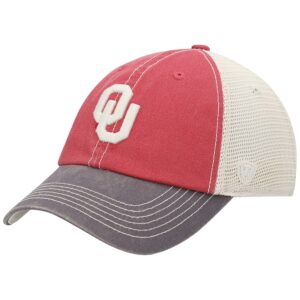 Oklahoma Sooners Top of the World Offroad Trucker Adjustable Hat – Crimson
