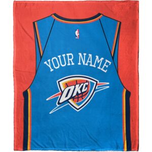 The Northwest Company Oklahoma City Thunder 50” x 60” Personalized Silk Touch Sherpa Throw