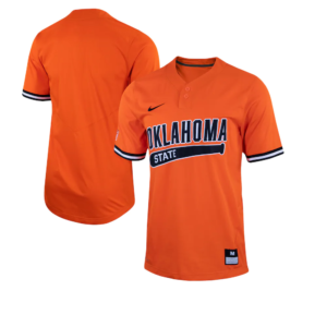 Oklahoma State Cowboys Nike Two-Button Replica Baseball Jersey – Orange