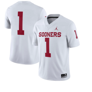 Oklahoma Sooners Jordan Brand #1 Away Game Jersey – White