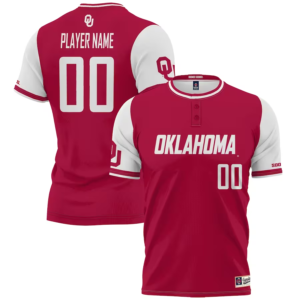 Oklahoma Sooners ProSphere NIL Pick-A-Player Softball Jersey – Crimson