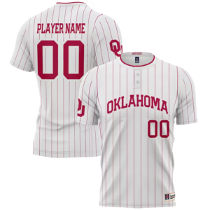 Oklahoma Sooners ProSphere NIL Pick-A-Player Softball Jersey – White