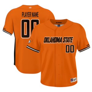 Oklahoma State Cowboys ProSphere Youth NIL Pick-A-Player Baseball Jersey – Orange