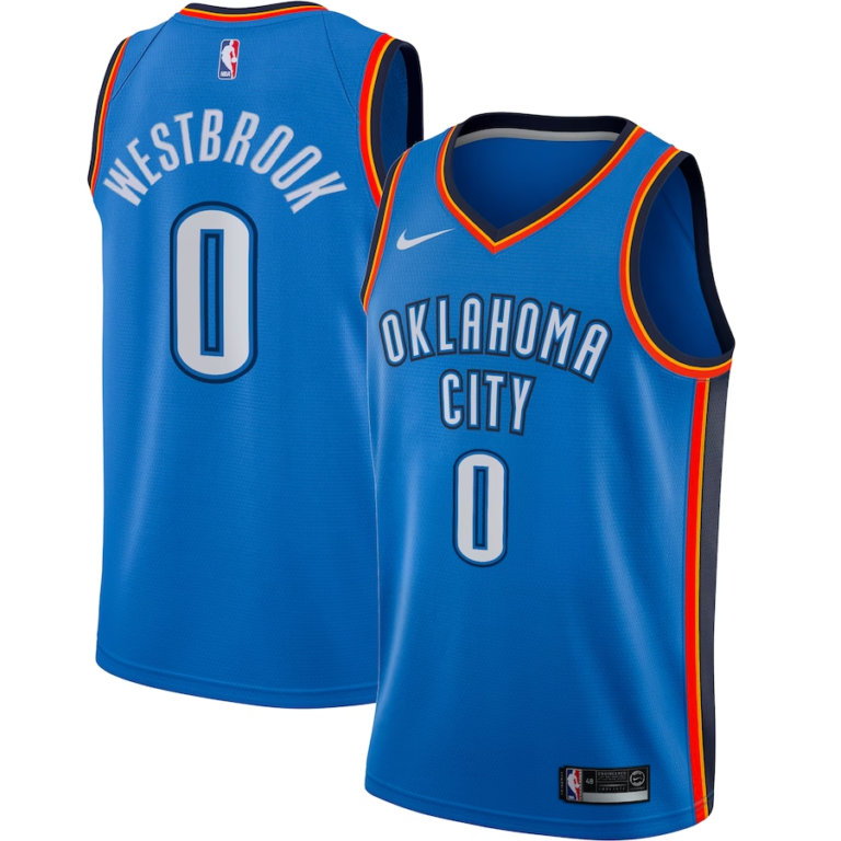 okc blue jersey