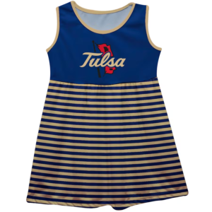 Tulsa Golden Hurricane Girls Toddler Tank Dress – Royal
