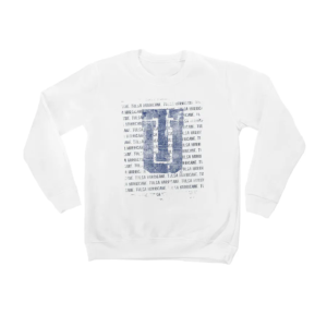 Tulsa Golden Hurricane Youth Bold Type Pullover Sweatshirt – White